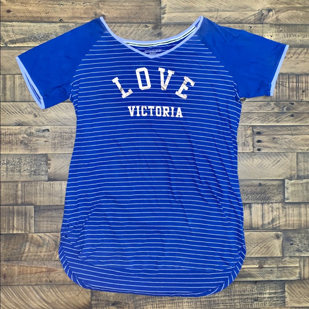 PINK Victoria Secret blue nightgown